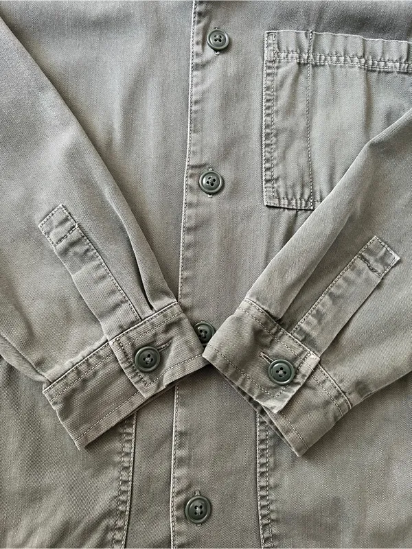 Universal Thread Olive Green Chore Utility Jacket Cotton Relaxed S - Image 10