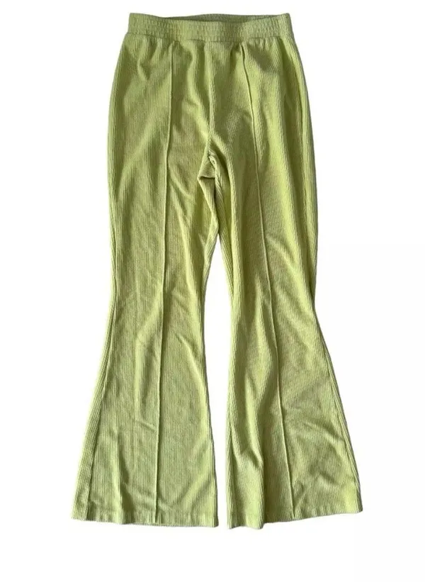Aerie Green Groove On Flare Pants - Image 4