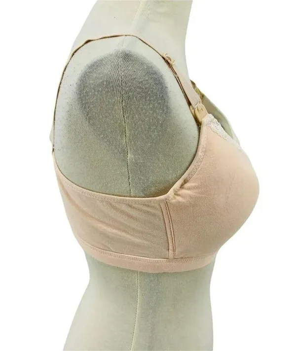 Momma's Comfy Maternity Bra Peach Cotton Xlarge - Image 6