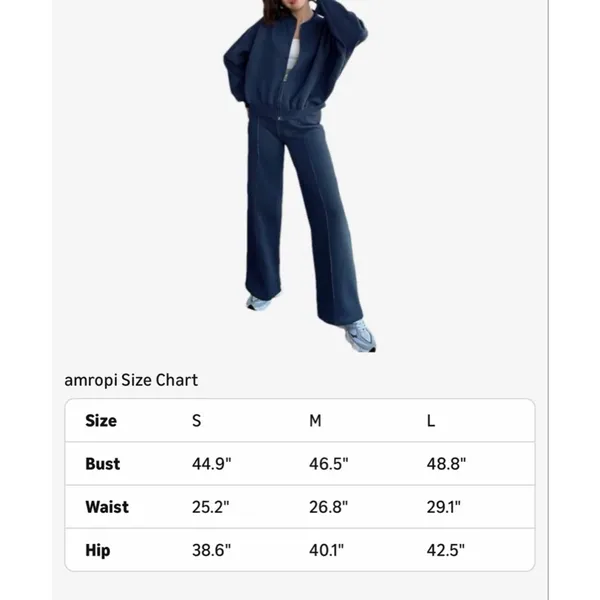 NEW Tracksuit Set Full Zip Jacket & Jogging Pants Sports Sweatsuit M - Image 3