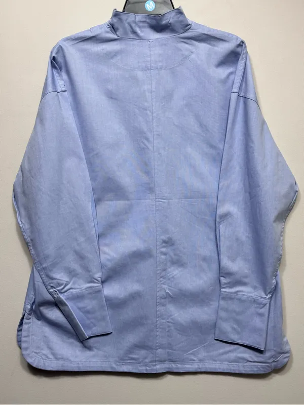 Martha Stewart women’s the relaxed classic fit Light Blue Button-Down Shirt NWT - Image 5