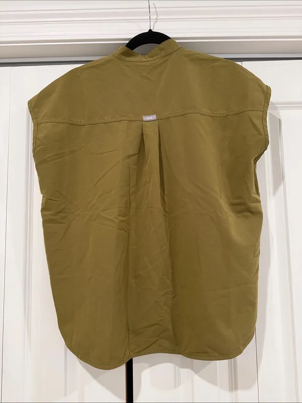 Women’s FIGS Martini Olive Rafaela Scrub Top - Image 3