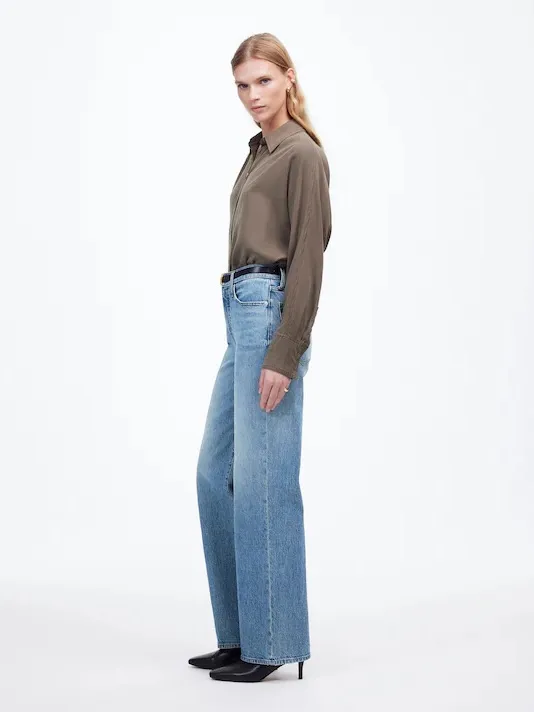 Madewell The Perfect Vintage Wide-Leg Emrose Wash Size 14W - Image 4