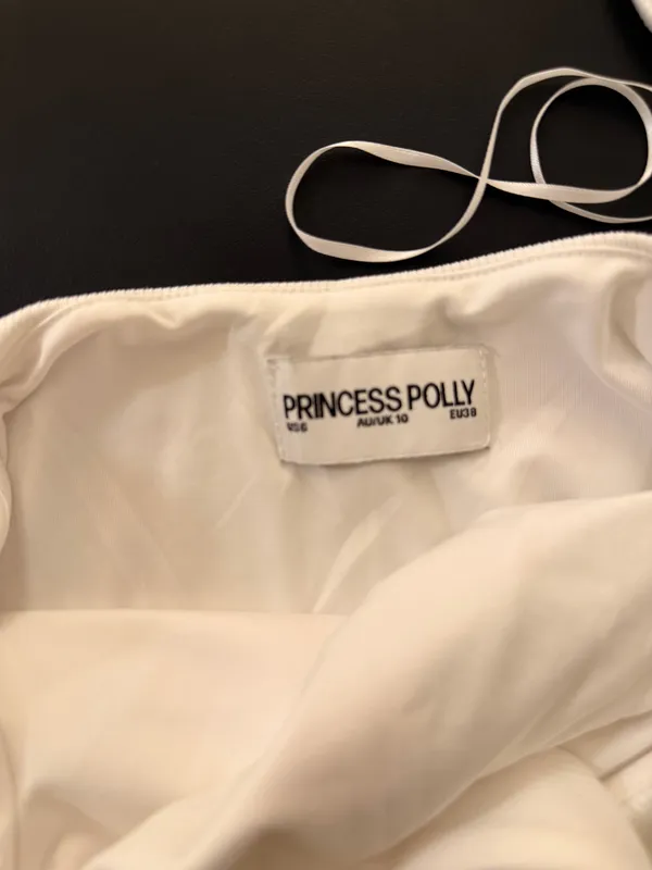 Princess Polly Mini Dress White - Image 4