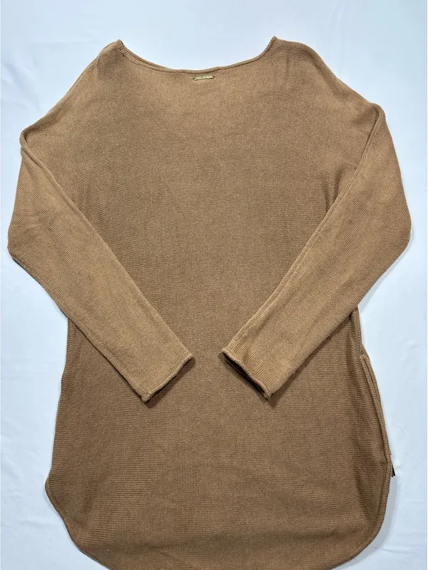 Michael Kors Cozy Camel Knit Sweater with Side Zipper - Size - Image 6