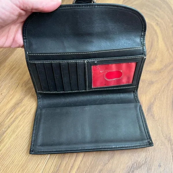 Dooney & Bourke 1975 Anniversary Collection Black Genuine Leather Wallet - Image 3