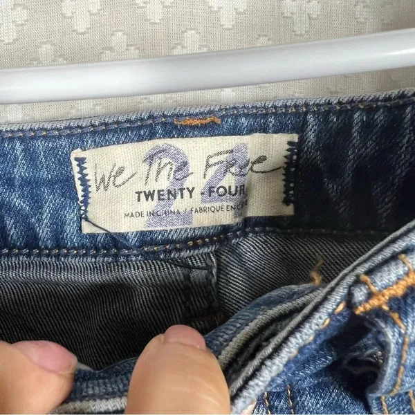Free People We The Free Crvy‎ High Rise Vintage Shorts - Image 5