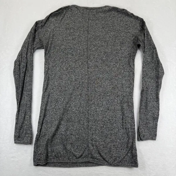 ASOS‎ Womens Gray Marl Long Sleeve Cotton T-Shirt Crew Neck Size Medium 02807490 - Image 7