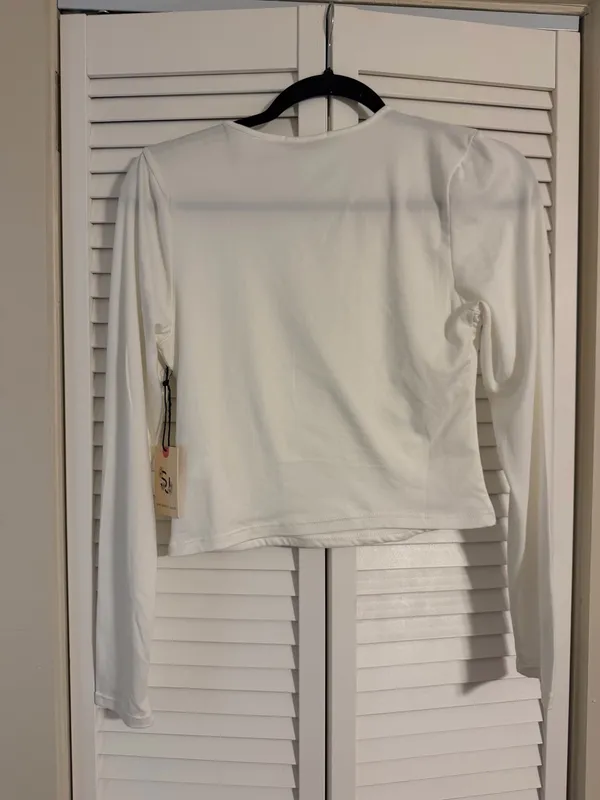 Sincerely Jules white long sleeve top - Image 2
