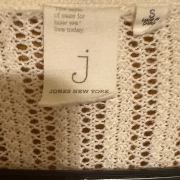 Jones New York White Open-Front Cardigan - Image 4
