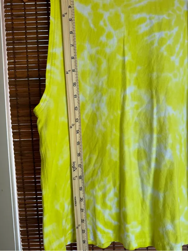 Lululemon All Yours Tank Top Marmoleado Tie Dye Highlight Yellow Size 2 - Image 4