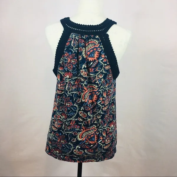 Lucky Brand Sleeveless Floral print Tank Size L - Image 3