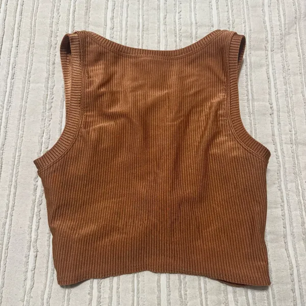 Aerie OFFLINE Ribbed Shine Twist Front Sports Bra - Image 5