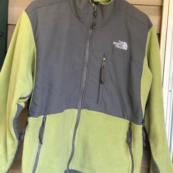 Green and gray the north face Denali Coat - Image 4