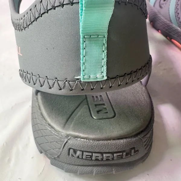 Merrell Women's Teal and Gray Strappy Outdoor Sandals - Image 9
