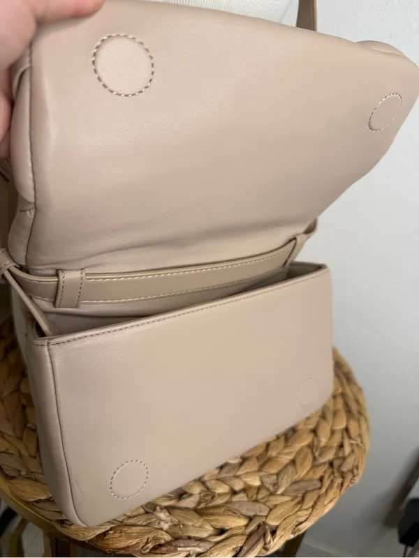 NWT JW PEI Purse Maze Bag Woven Almond Vegan Leather Crossbody beige neutral - Image 6