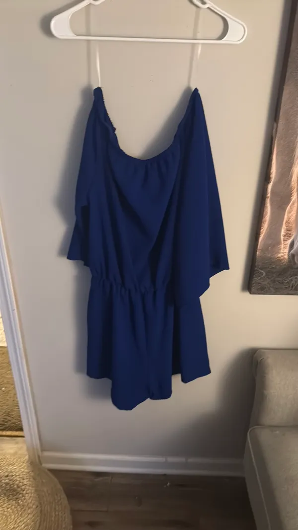 Sew Peachy blue romper Size M - Image 2