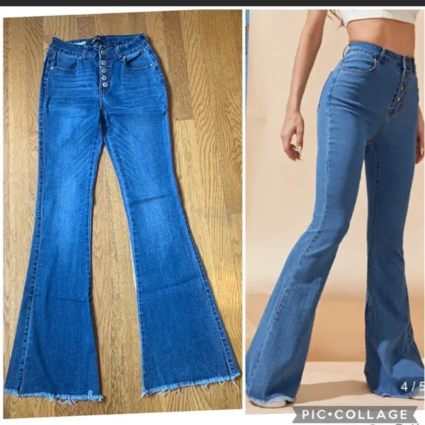 Sweet Look High waist button fly flare jeans Size 1 - Image 11