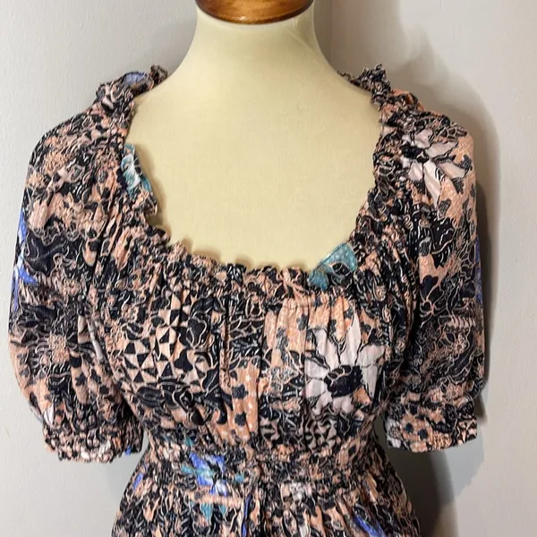 Ulla Johnson‎ Indah Floral-Print Puff-Sleeve Midi Dress - Image 7