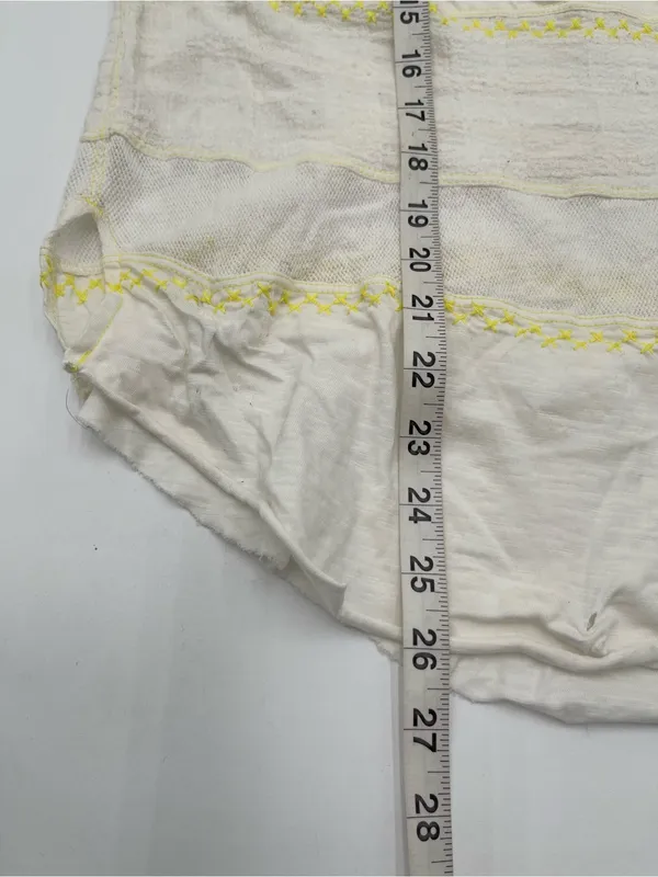 Free People Cotton Persuasion Embroidered Blouse Balloon Sleeve Oversized Large - Image 13