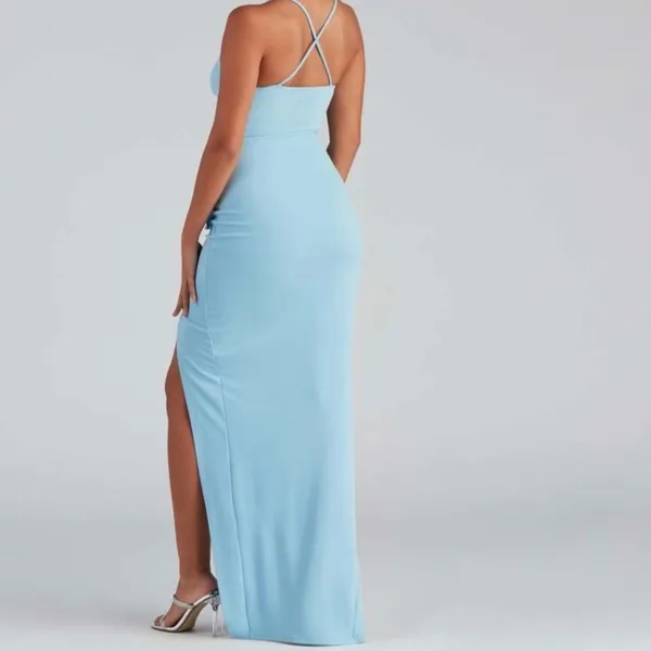 Windsor Blue Strapless Dress - Image 2