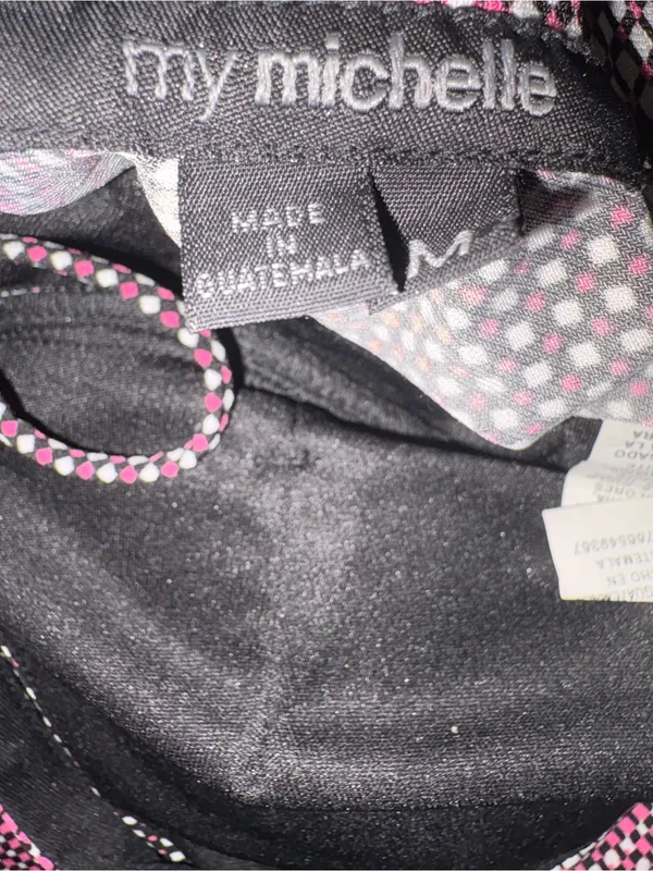 My Michelle Black Halter Slip with Pink and White - Image 3