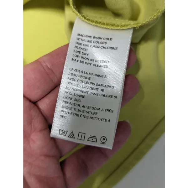 Urban Outfitters Mallory Cowl Neck Slip Dress Lime Green Bright Satin Party XS - Image 4