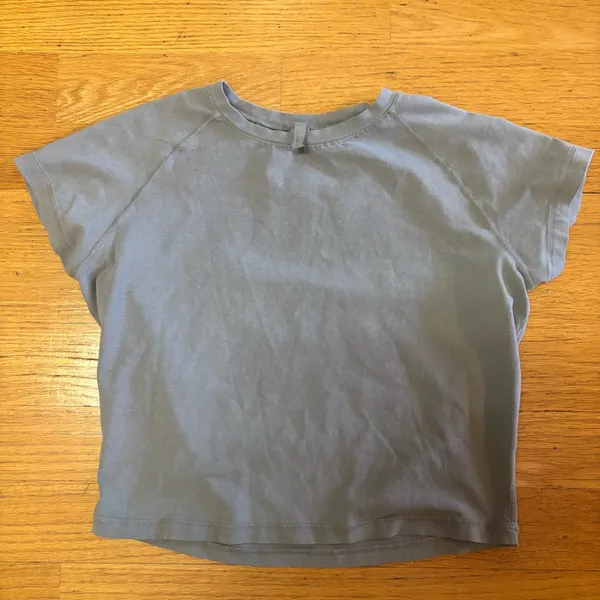 Skims The Vintage Raglan Tee Preppy Stretch Soft Cropped Basics L - Image 4
