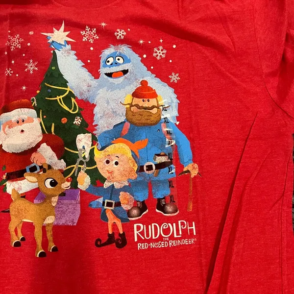 Rudolph Red-Nosed Reindeer Red T-Shirt - Image 2