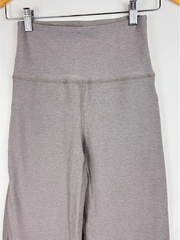 Beyond Yoga High Waisted Wide Leg Cropped Pants Oatmeal Beige Size M - Image 4