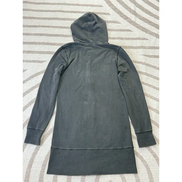 Y2k Vintage Gray Embroidered Full Zip Hoodie Gothic Grunge Women’s Size S - Image 7