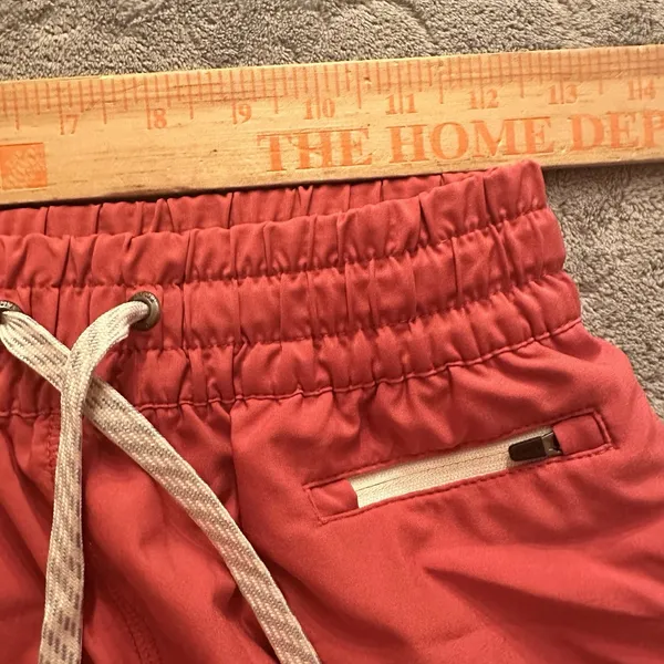 Vuori Womens Clementine Shorts 2" Running Coral Pink Zip Pocket Flowy No Liner - Image 7