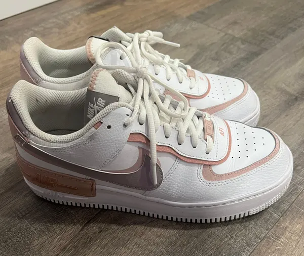 Nike pink and purple air force 1 size 10 - Image 2
