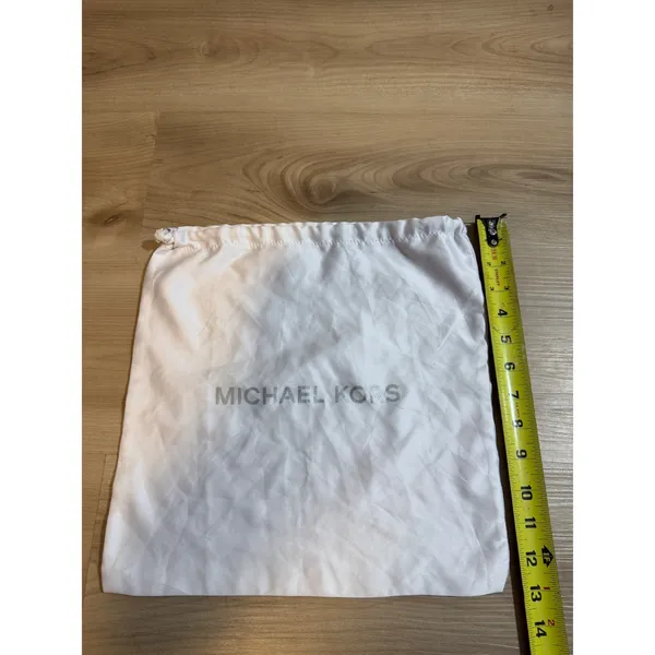 Michael Kors Dust Bag White OS Unisex Drawstring Satin Storage Accessory - Image 2