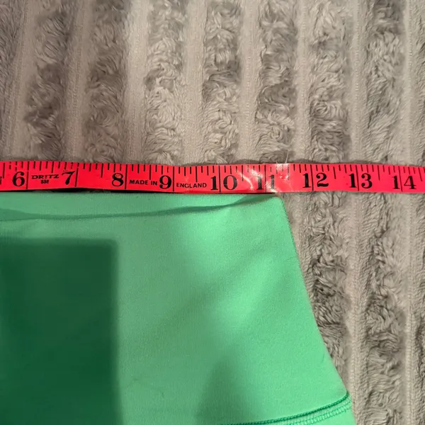 Alo Yoga High Waist Biker Shorts Neon Green XS RN87370 Athletic Activewear - Image 4