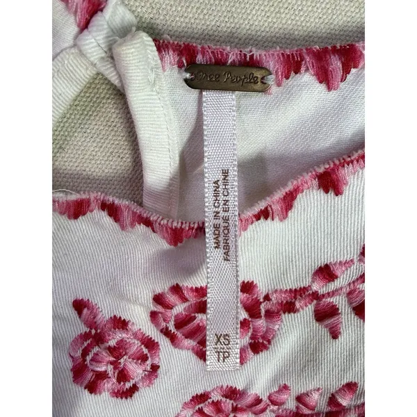 Free People Strawberry Fields Mini Dress XS Boho Hippie (f7 - Image 6