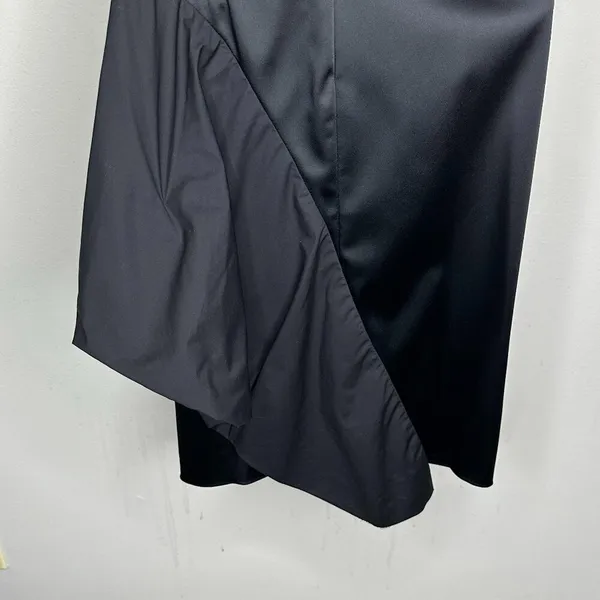 Vera Wang Lavendar Label Womens Asymmetrical Cocktail Dress in Black Size 4 - Image 5