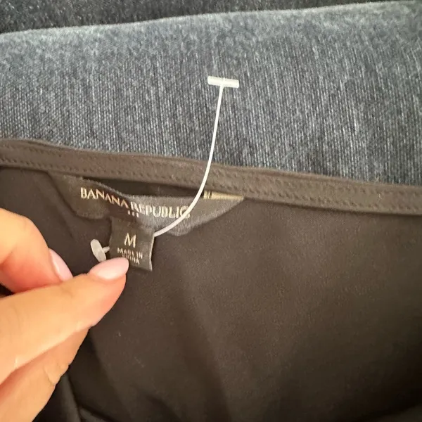 Banana Republic Black Asymmetrical Camisole Top - Image 3