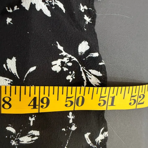 Free People M Black Floral Color My World Wide Leg Jumpsuit Anthropologie Boho - Image 14
