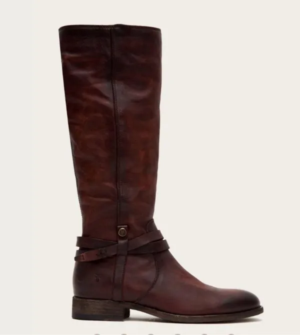 NWT Frye Melissa Belted Tall Riding Boots Size 6 - Image 4