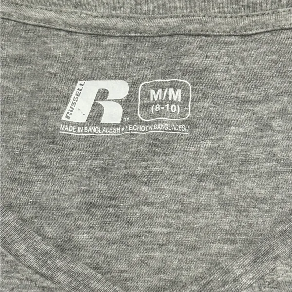 Purdue Boilermakers Long Sleeve V-Neck Graphic Tee Gray College Game Day NCAA - Image 4