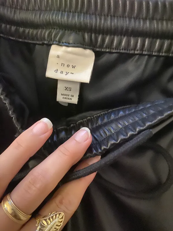Leather Pants Black Size XS - Image 4