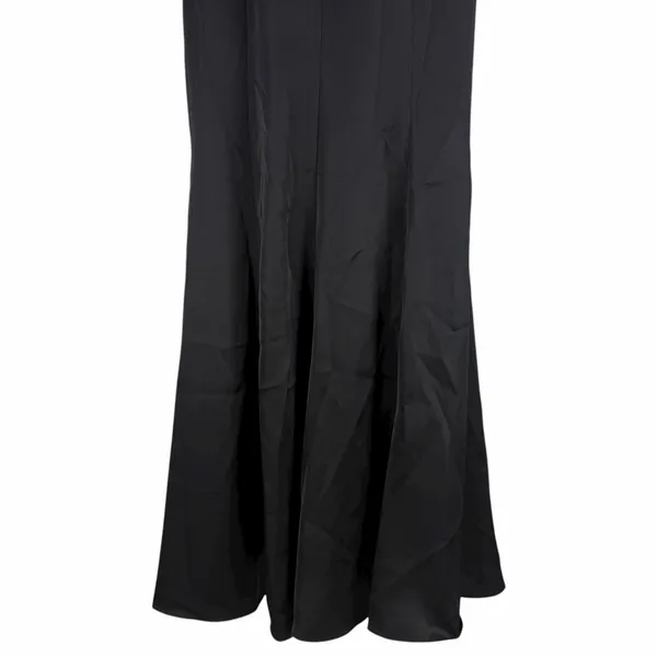 ASTR Georgiana Halter Neck Maxi Dress Black Satin Size S - Image 12