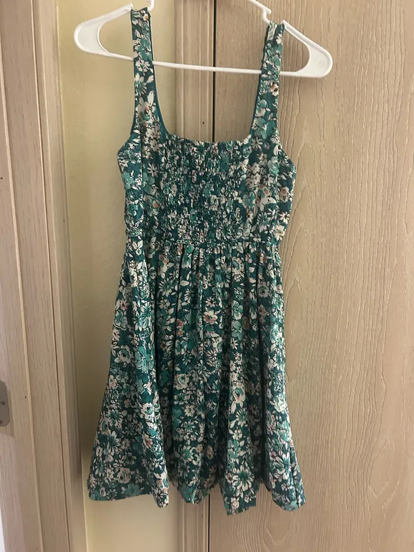 Marshalls Green Floral mini dress - Image 4