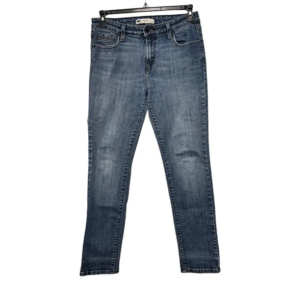 Levis 524 Too Superlow Skinny Jeans Womens 10M Medium Wash Blue Denim Low Rise‎ - Image 2