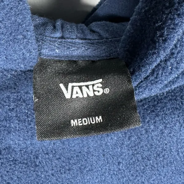 Vans Lizzie Armanto Navy Fleece‎ Hoodie Womens Medium Rose Off The Wall Skate - Image 8