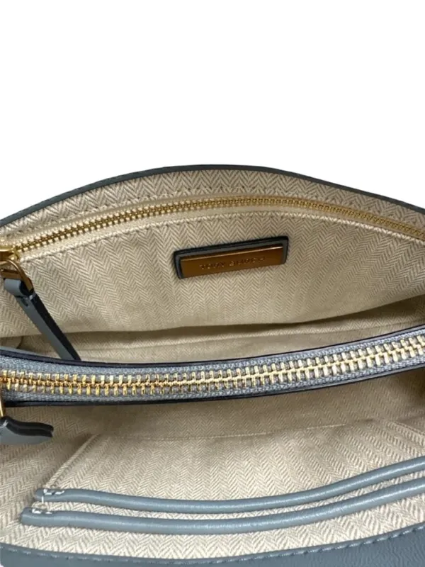 NWT Tory Burch Kira Chevron Small Convertible Bag Rainwater MSRP $598 - Image 8