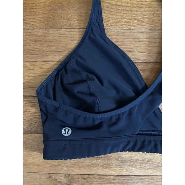 Lululemon All Day Breeze Bra Size 12 Navy LW2DT8S Racerback Gym - Image 4