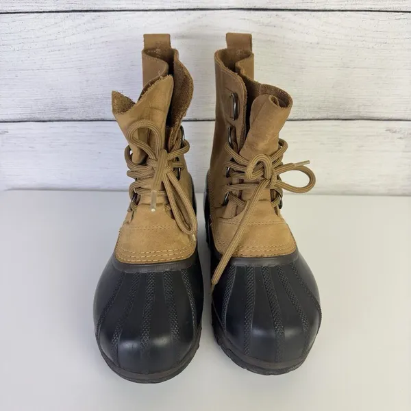 Sorel Caribou Women's Size 5 Waterproof‎ Brown Nubuck Insulated Boots NL1000-220 - Image 4