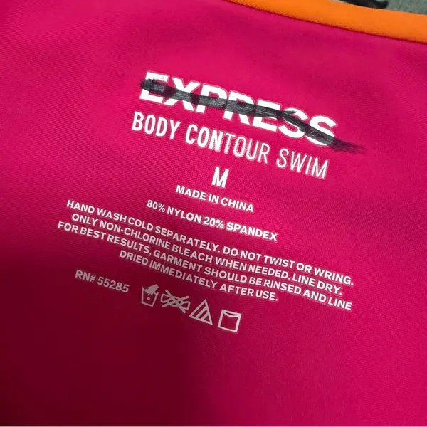 NWOT‎ Express High Waisted Color Block Body Contour Swim Bottom Medium - Image 8